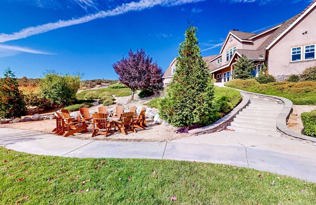 12-acre home with outdoor areas, basketball/pickleball/volleyball & home gym