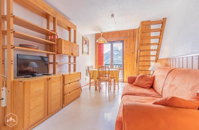 A 300m de las pistas de esquí, 2.o piso, balcón, tv, local para esquís, 29m², Aussois