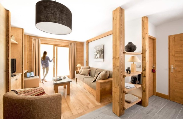 150m del centro estación, fitness, piscina, sauna, hammam, balcón, tv, 50m², Tignes