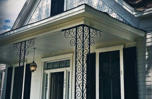 1880s country Victorian getaway with dark eclectic decor
