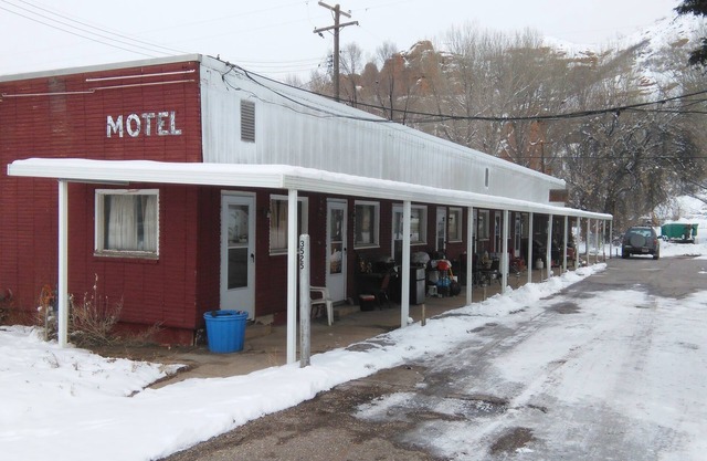 1960 "Modern" era Motel. Histórico Echo City, Utah