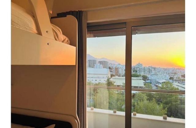 2 bed large terrace central Girne apartment