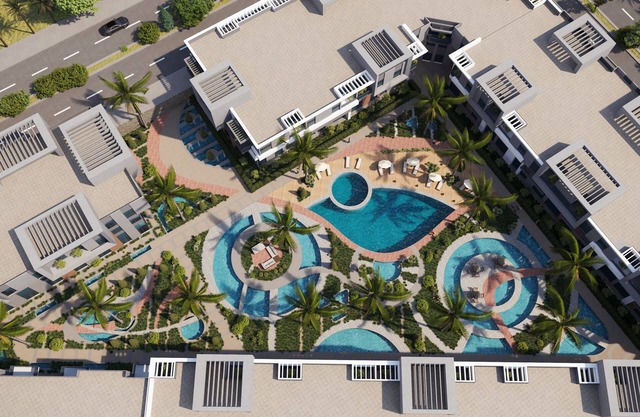 2-bedroom apartment in sunny Red Sea Governorate with pool view