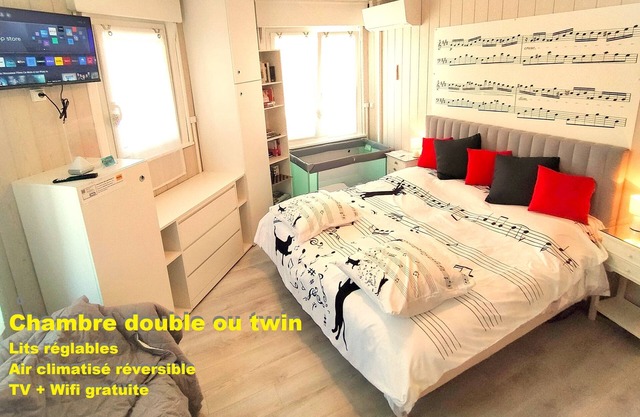 2-bedroom air-conditioned apartment + sauna 5 minutes from beach. Pets allowed. 7 nights Maxi