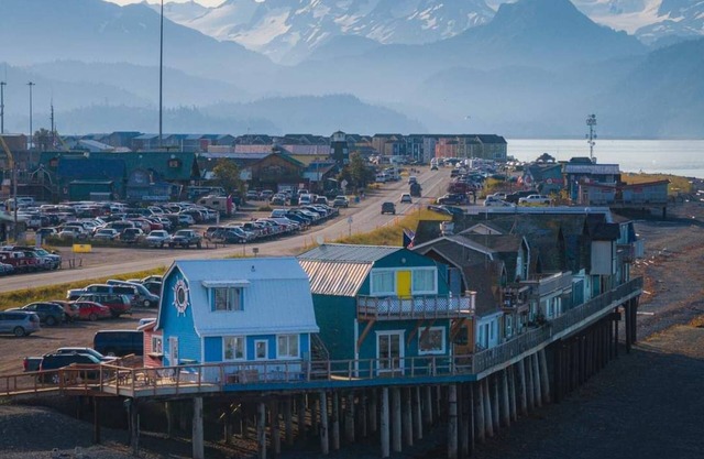 2 dormitorios en el Homer Spit con vista de 180 grados de la bahía de Kachemak