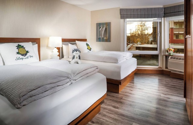 2 Comfortable Rooms w/ Concrete and Wood Accents, Near UW Campus
