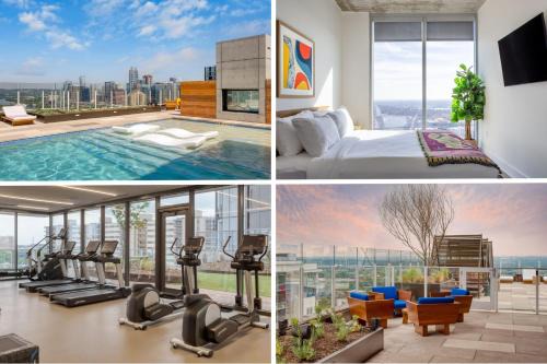 2 Condos w DT Austin Views High Rise w Rooftop Pool Gym Luxe Amenities