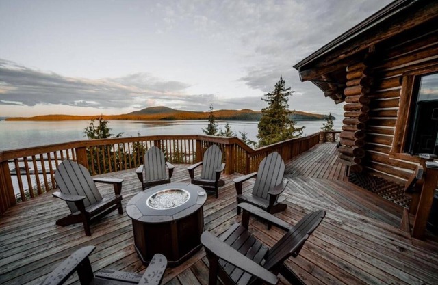 2 Double Rooms | Salmon Falls Resort | Outdoor Fire Pit by the Oceanfront