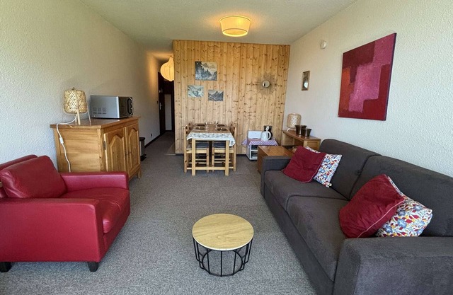 Apartamento de 2 piezas con piscina y parking en Notre-Dame-de-Bellecombe, 4 pers