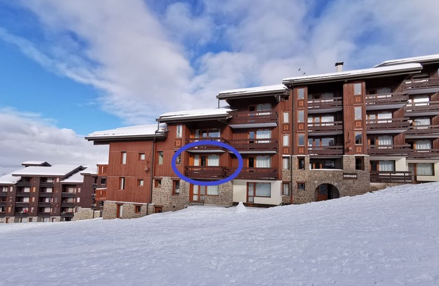 28m² apartment at the foot of the Belle-Plagne slopes for 4 people (altitude 2050m).