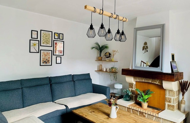 2km from the beach, charming village house