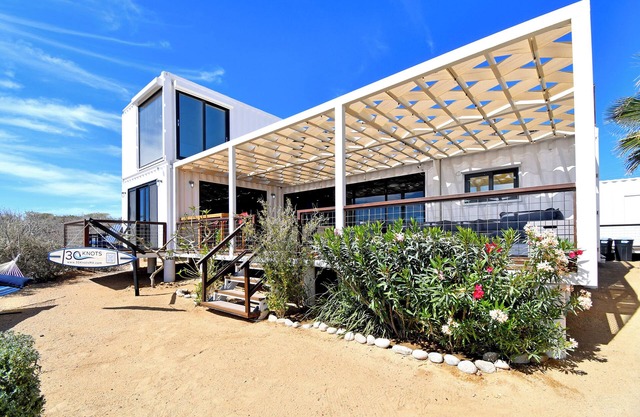 3 bedroom, 3 bath repurposed shipping container home