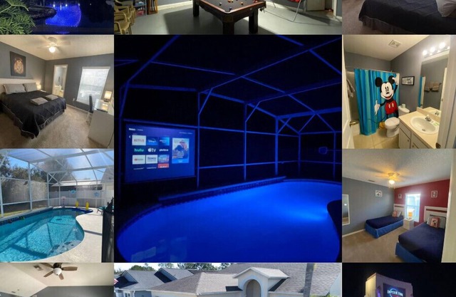 3 Bedroom Villa with Poolside Cinema and Games Room Close to theme Parks sleeps 6+2