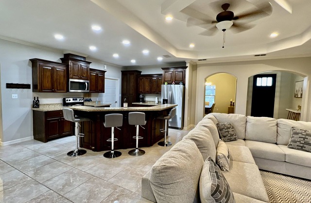 3 bedrooms, 2 baths, open concept kitchen and living