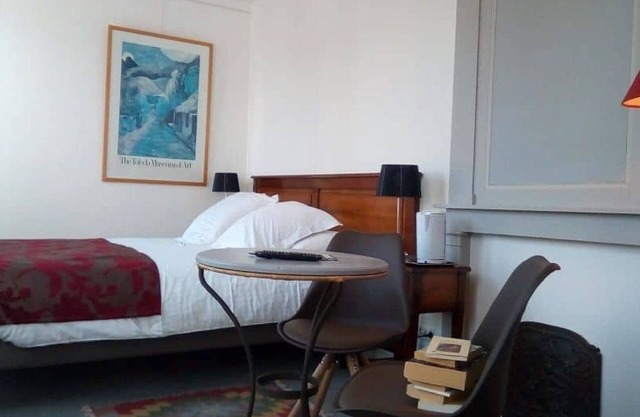 3 guest rooms for 2 people perched in an unusual house