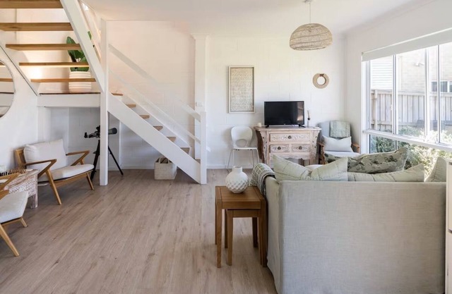 30 seconds to beach. Updated 1970s beach house