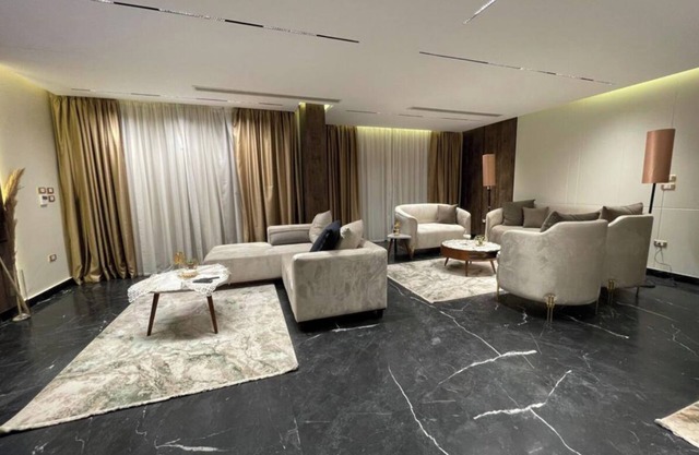 4-bedroom villa in the crown palm hills compound-sheikh zayed with private pool
