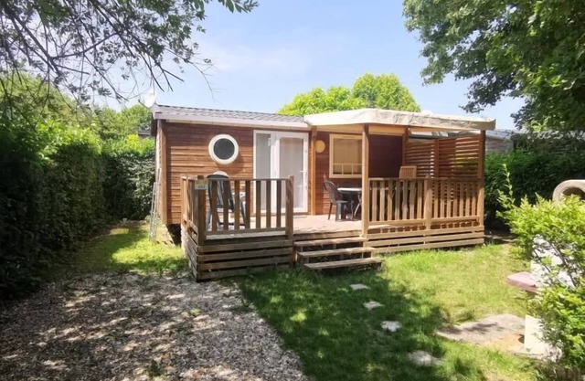 456 - Charming mobile home 6 pers 3 bd face river | vry La Bataille | Normandie