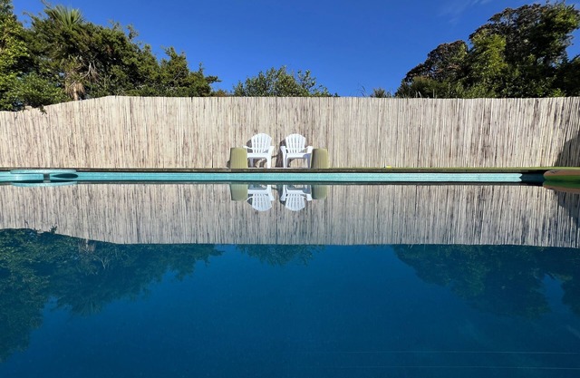 5 bedrooms, metres from the village, with a pool