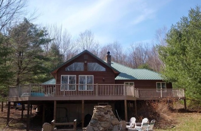 5 Br 2. 5 Ba Lakeside Inicio En Gran Lago Sacandaga 50 'Beach, Gran Dock y Cubierta