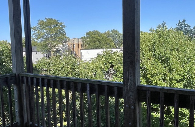5 mins from Chicago U. Family sized apt with balcony & back yard. Free parking!