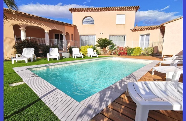 5 minutes from the beach 🏖️ La Villa Sun Exceptional house ⚜️ Private heated pool