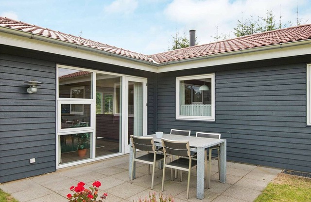 Espléndida casa de vacaciones en Bording con terraza