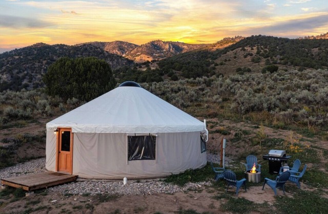 Lava Hot Springs Themed Yurts! Now with AC!