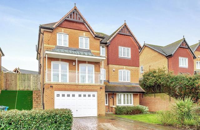 A beautiful large house on an exclusive estate.