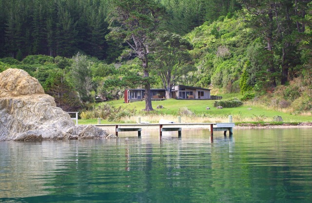 Un paraíso de la familia en su propia bahía privada