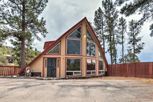 A-Frame Ruidoso Retreat with Deck, Grill and Views!