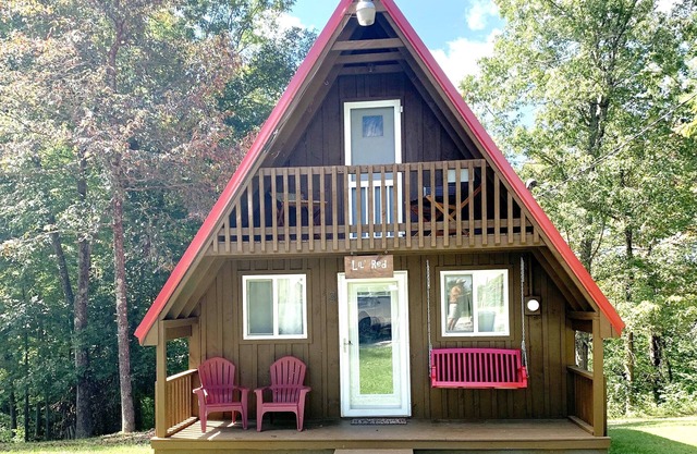 A-Frame with outdoor barrel sauna near Cave Run Lake!