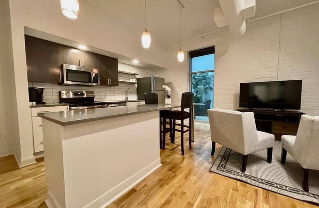 A historic 700 square foot Atrium loft in the heart of the Old Market
