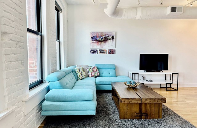 A historic 900 square foot Atrium loft in the heart of the Old Market