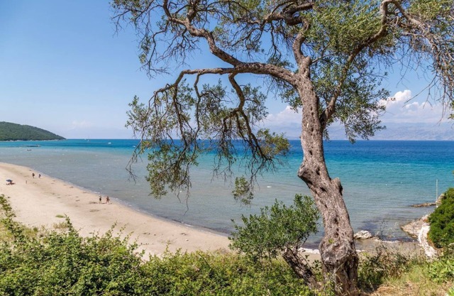 A newly built beach-front villa with stunning panoramic sea view