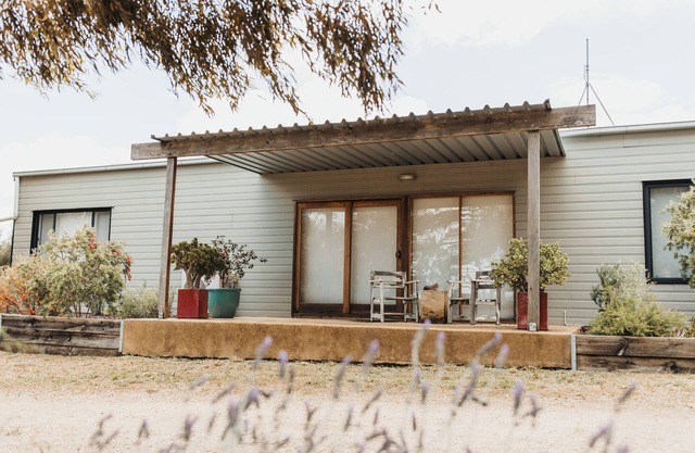 A tranquil 40 acre olive grove, comfort inside, fire pit & hot tub outside