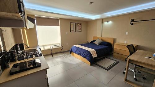A25 SUITE WHITE para 1 a 2 personas, CORTAS, MEDIANAS, LARGAS ESTANCIAS, en IZCALLI TEPOTZOTLAN perfecto para Familias, Turistas, Contratistas, Estudiantes, Empresas A sólo 5 min Izcalli 5 min Esmeralda 20 min Satélite 25 min AIFA