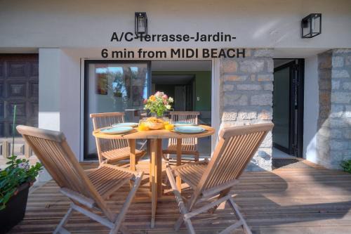 A2B241 T3 REZ-de-JARDIN PROCHE PLAGES