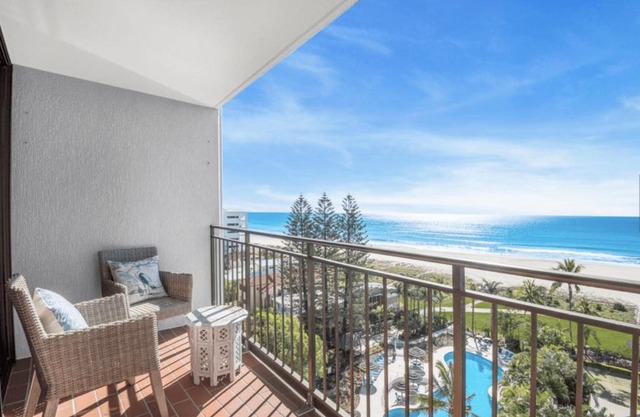 Absolute beachfront Royal Palms
