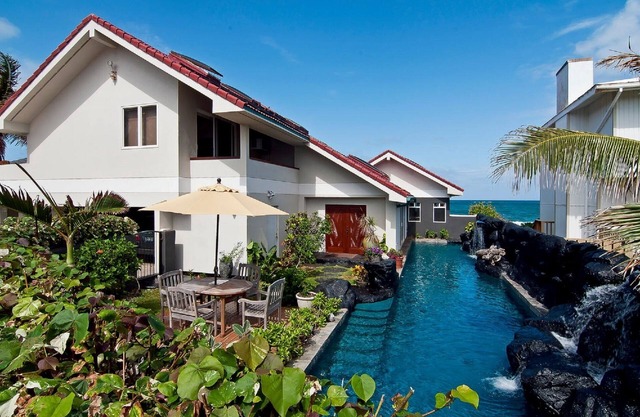 Absolutamente frente al mar Kailua - Con licencia - 60 Ft Waterfall Pool