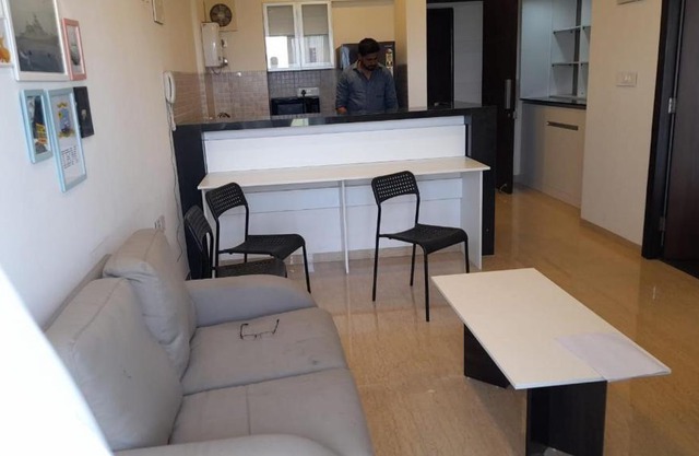 Ac 1bhk flat at 21st floor towards golf park facing in lodha belmondo, Pune