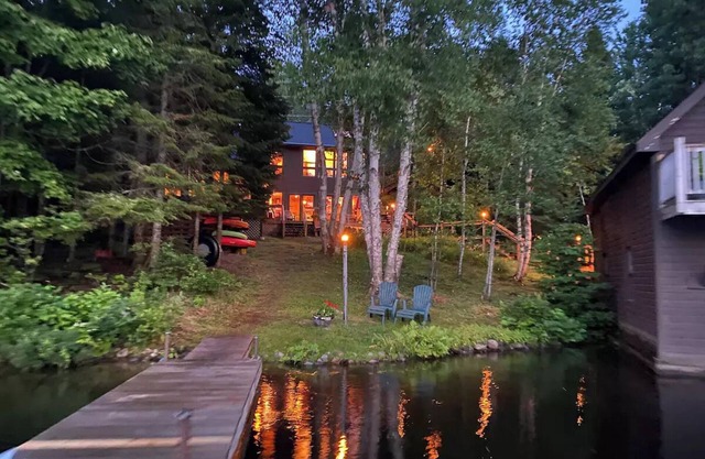 Adirondack Luxury Cabin on Rainbow Lake NY. Secluded. Area Activities & Fun!