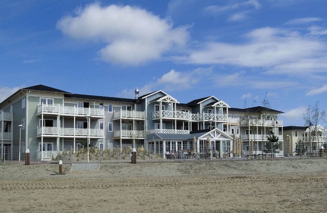 Adjusted hotel room with a balcony, near the beach