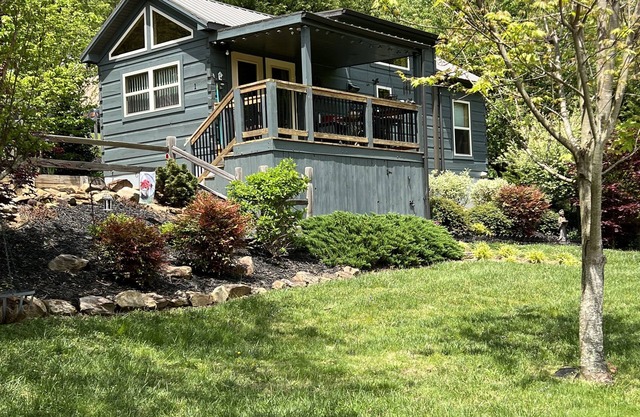 Adorable cabaña con grandes vistas a la montaña. 12 minutos a DT Asheville
