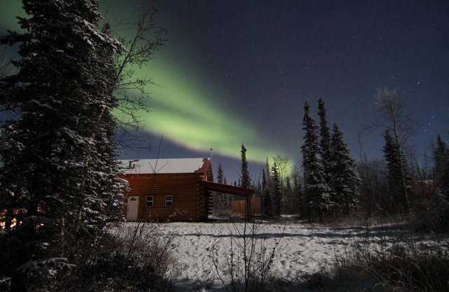 Alaska Aurora Adventures Cabina B Visualización de luces del norte de clase mundial