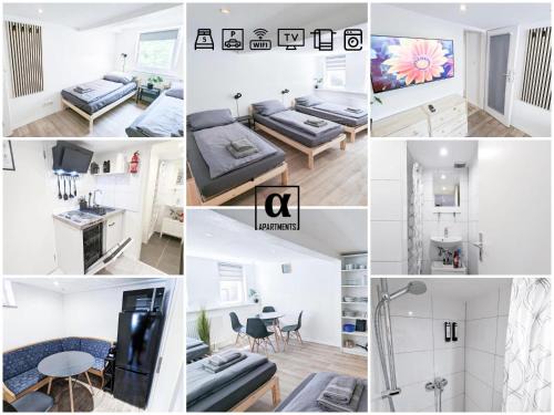 ALFA Ludwigsburg City Apartment 3 Zimmer für 5 Personen l Parkplatz l Bad I Küche l WIFI & SmartTV l Parking l Bathroom l Kitchen