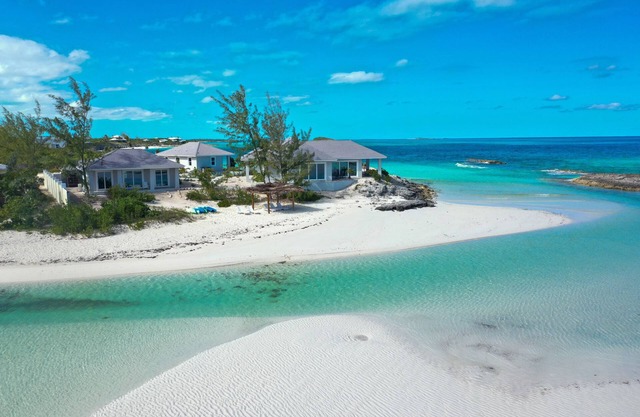 Always Calm Beach. No Estate like this in Exuma! Brand New on protected sand bar