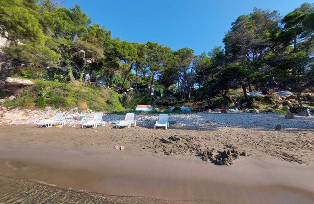 Amazing beachfront apartment with balcony and wifi