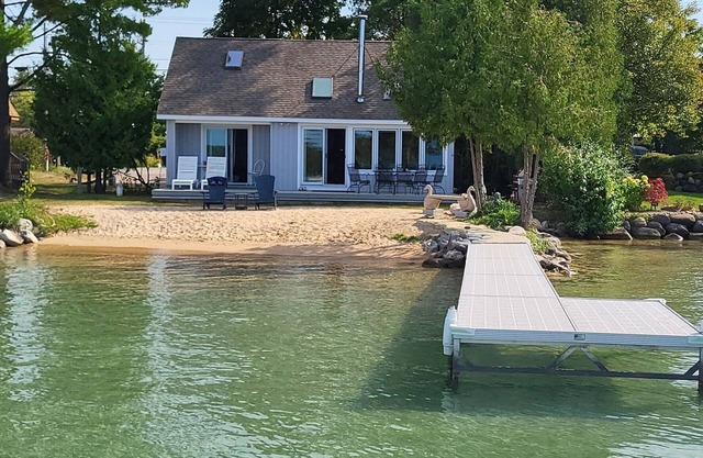 Angie's Beach House-on Torch Lake, MI. Can walk to the sandbar, northern view.