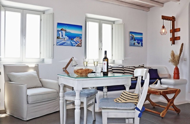 Antheia Suite de Mykonos. Una elegante y tradicional suite cicládica.